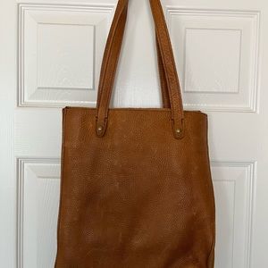 Duluth lifetime leather tote